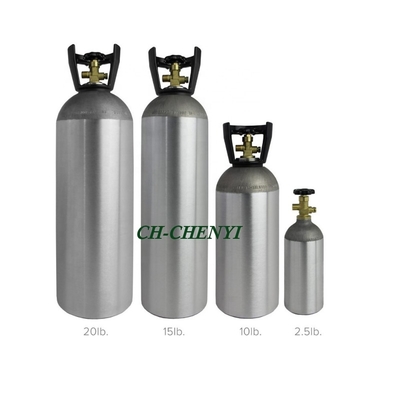 Aquarium Aluminum CO2 Cylinder With CGA320 Valve For Beer Beverage Keg